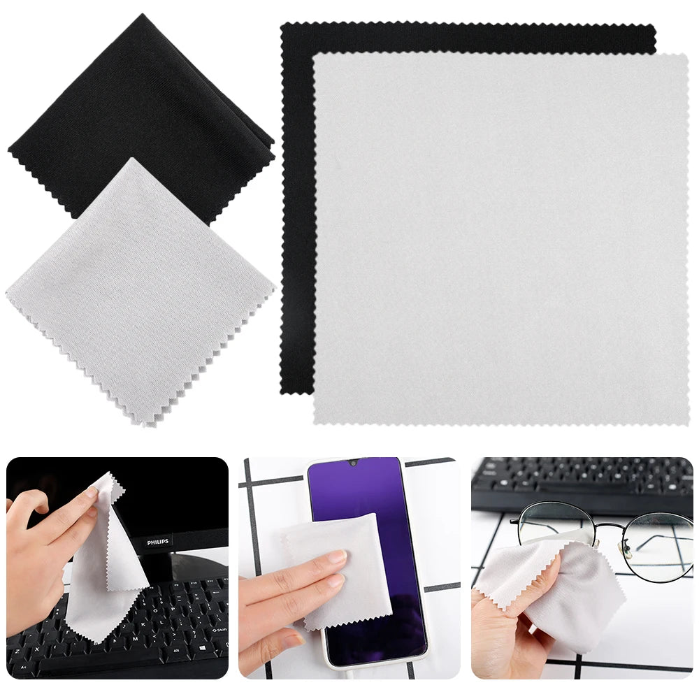 CrystalClear Microfiber Cleaning Cloths - 10 Pack