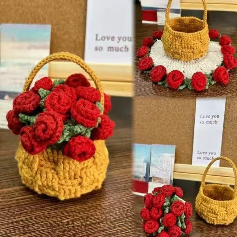 Crochet Rose Coaster DIY Kit