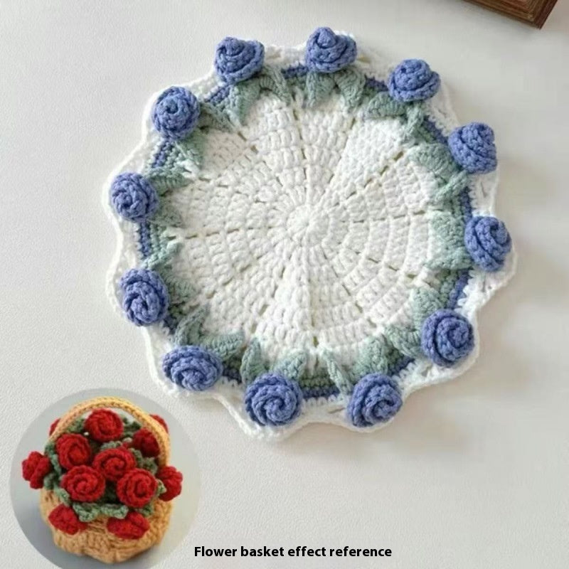 Crochet Rose Coaster DIY Kit