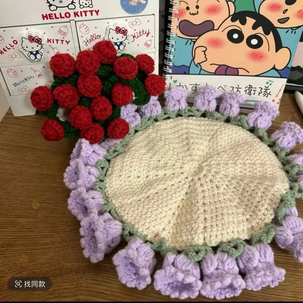 Crochet Rose Coaster DIY Kit