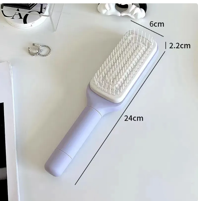 4-in-1 Self-Cleaning Hair Brush