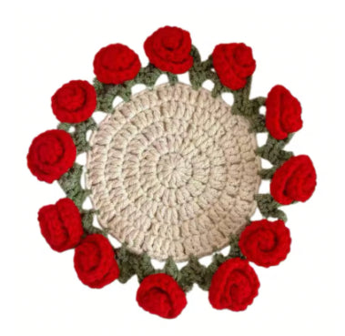 Crochet Rose Coaster DIY Kit